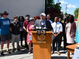 Nick Jarmusz at Vision Zero Action Plan Signing