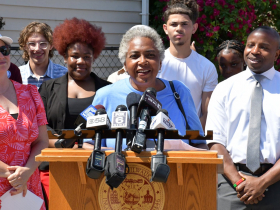 Celia Jackson at Vision Zero Action Plan Signing