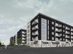 W. Washington Ave. NLE apartment building rendering