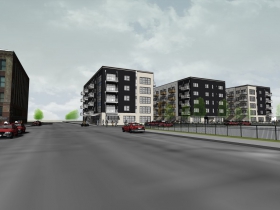 W. Washington Ave. NLE apartment building rendering