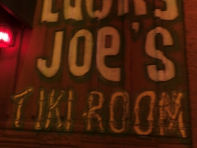 Lucky Joe's Tiki Room Sign