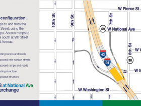 I-43/94 National Avenue Ramps Reconfiguration Option A
