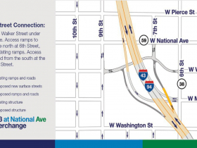 I-43/94 National Avenue Ramps Reconfiguration Option B