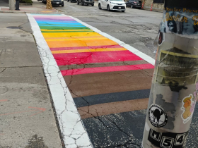 Rainbow crosswalk