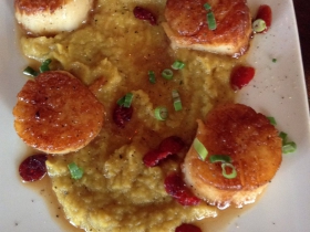 On the Menu: Seared Scallops on Curry Parsnip Puree