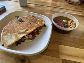 Goa pork melt and vegan chili