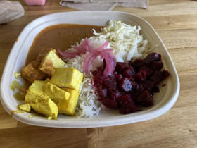 Coconut tofu bowl