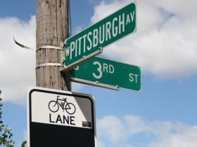 The Water Accelerator Center is located at 3rd St. & W. Pittsburgh Ave., but won't be for long as the street is being renamed. Photo by Dave Reid.