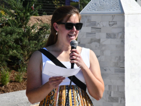 Hannah Kacprzak at Art Intersection MKE Ribbon Cutting