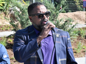 Lafayette Crump at Art Intersection MKE Ribbon Cutting