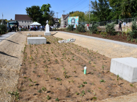 Bioretention Pond at Art Intersection MKE
