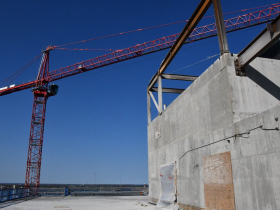 Tower Crane from Future 19th Floor Mechanical Area