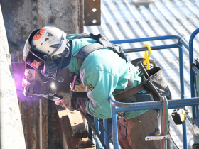 Welding at NM North Building