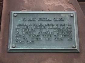 St. Paul's Episcopal Church marker