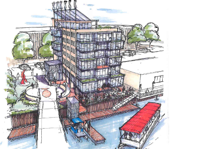 Eight-story building proposed for Riverwalk