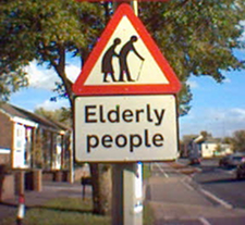 Yield Elderly People. Photo by bensons.