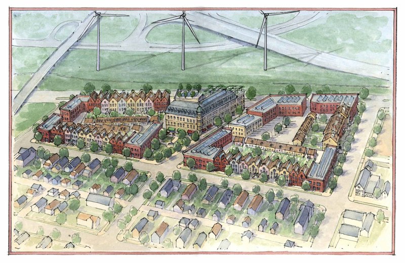 Traditional Neighborhood Development Partners Solar Village Renderings