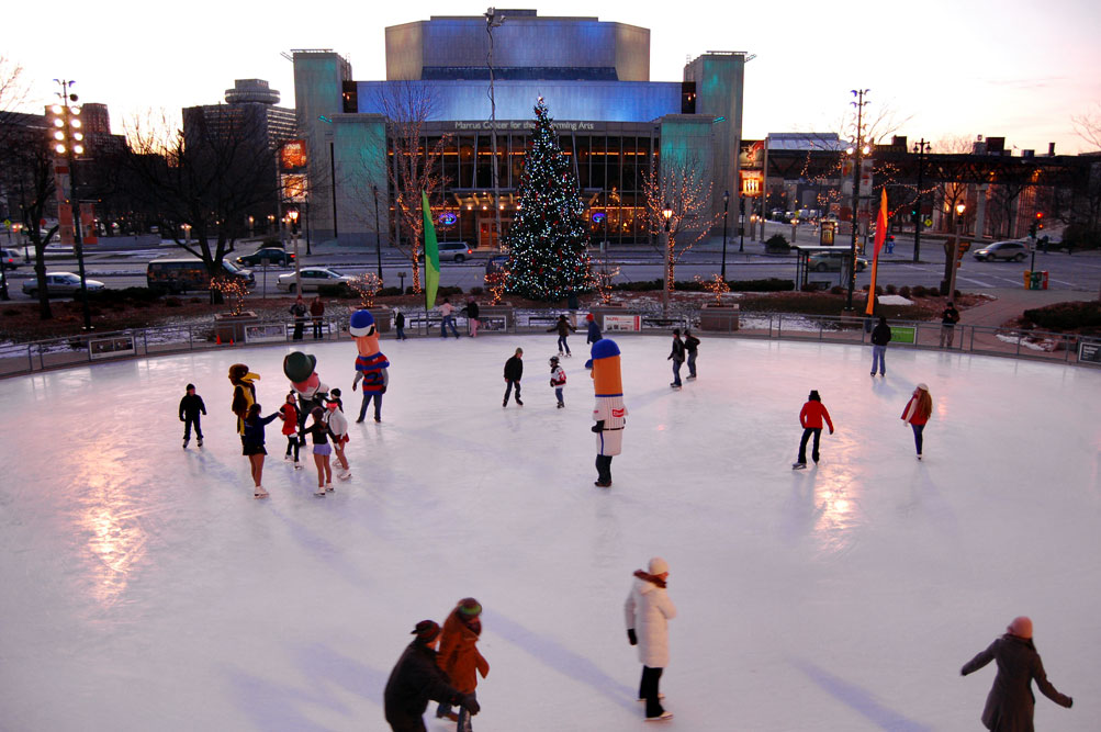 winter ice skating scenes