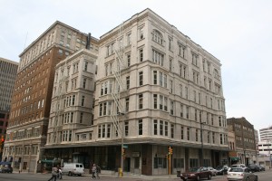 The Colby-Abbot building before facade work