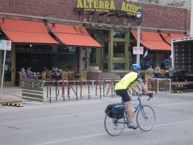 Alterra's On-Street Bicycle Corral