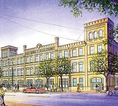 rendering of the Pabst Bottling House when finished (courtesy of The Brewery)