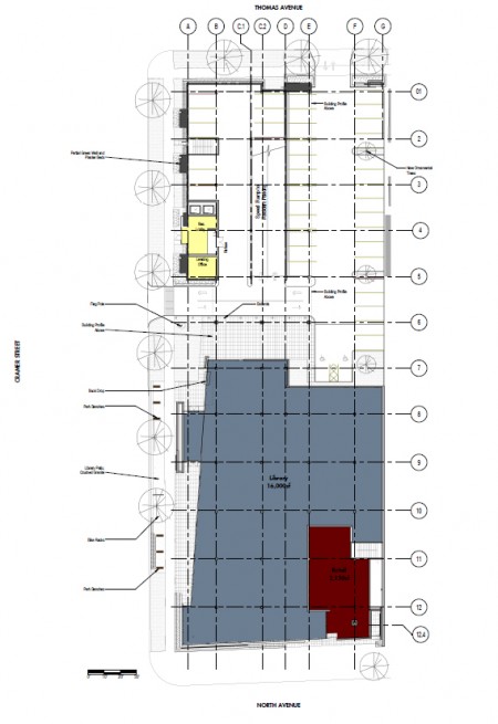 East Library Site Plan and Ground Floor
