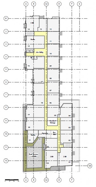 East Library 2nd Floor Residential Floor Plan