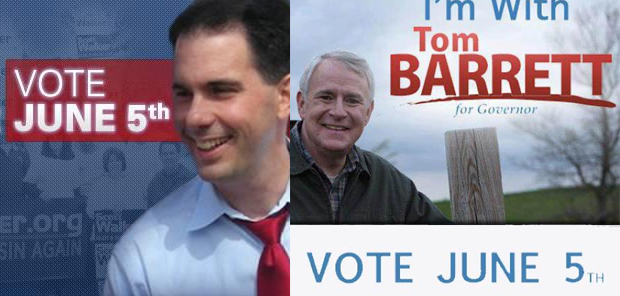 Scott Walker and Tom Barrett Encourage You to Vote