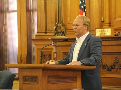 Memorial walk, stone dedication to honor Alderman Joe Dudzik