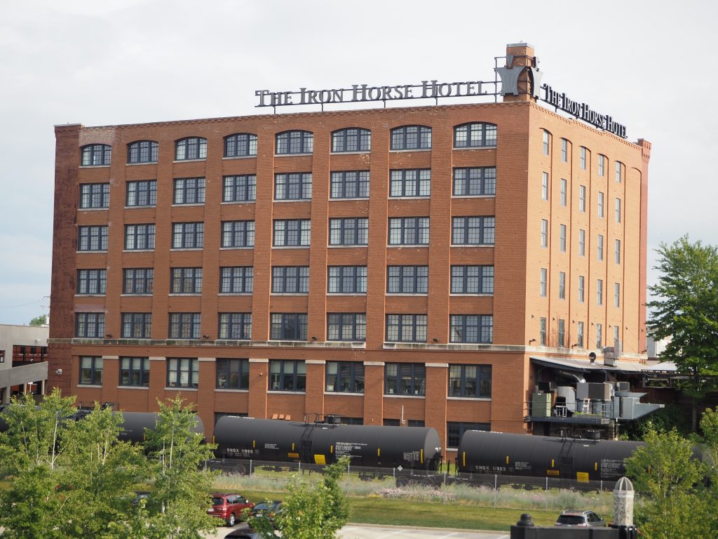 The Iron Horse Hotel in 2021. Photo by Jeramey Jannene.