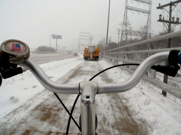 Getting it right: I remember the one time I pedaled home behind a City of Milwaukee DPW truck clearing the snow on the Hank Aaron State Trail.