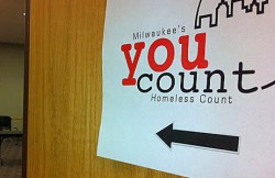 A sign greets individuals to the “You Count” event at the Hillside Family Resource Center. (Photo by Brendan O’Brien)