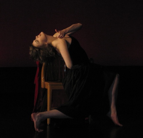 "Luscious" Jade Jablonski. Debra Loewen photo from Wednesday-night rehearsal.