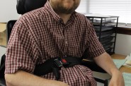 Nick Zouski, a caseworker at Access to Independence, says the need for state Division of Vocational Rehabilitation services is growing, and it is hard for clients to wait indefinitely for help. Kate Golden/Wisconsin Center for Investigative Journalism