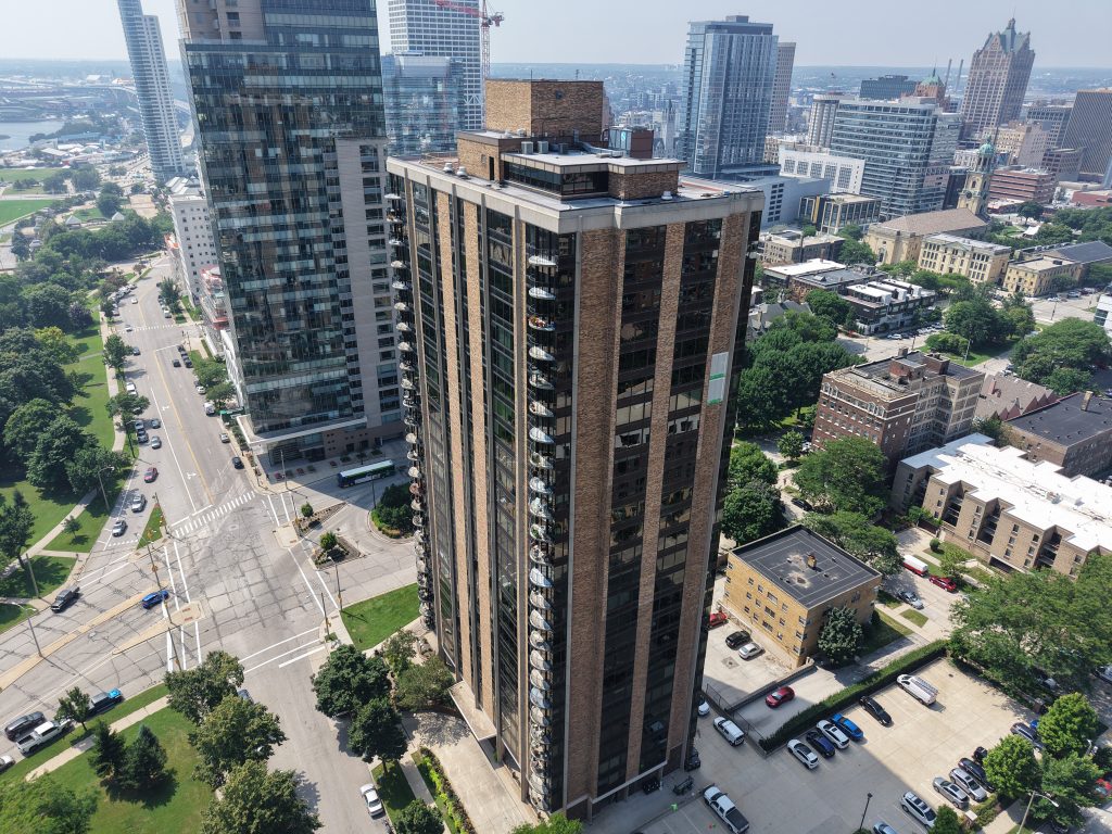 The Regency House condominium tower. Photo by Jeramey Jannene.