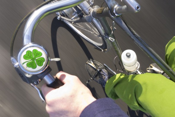 Two years ago I celebrated St. Patrick’s Day by bare-handing it on my ride to work.