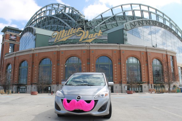 The Pink Mustache Arrives in Milwaukee