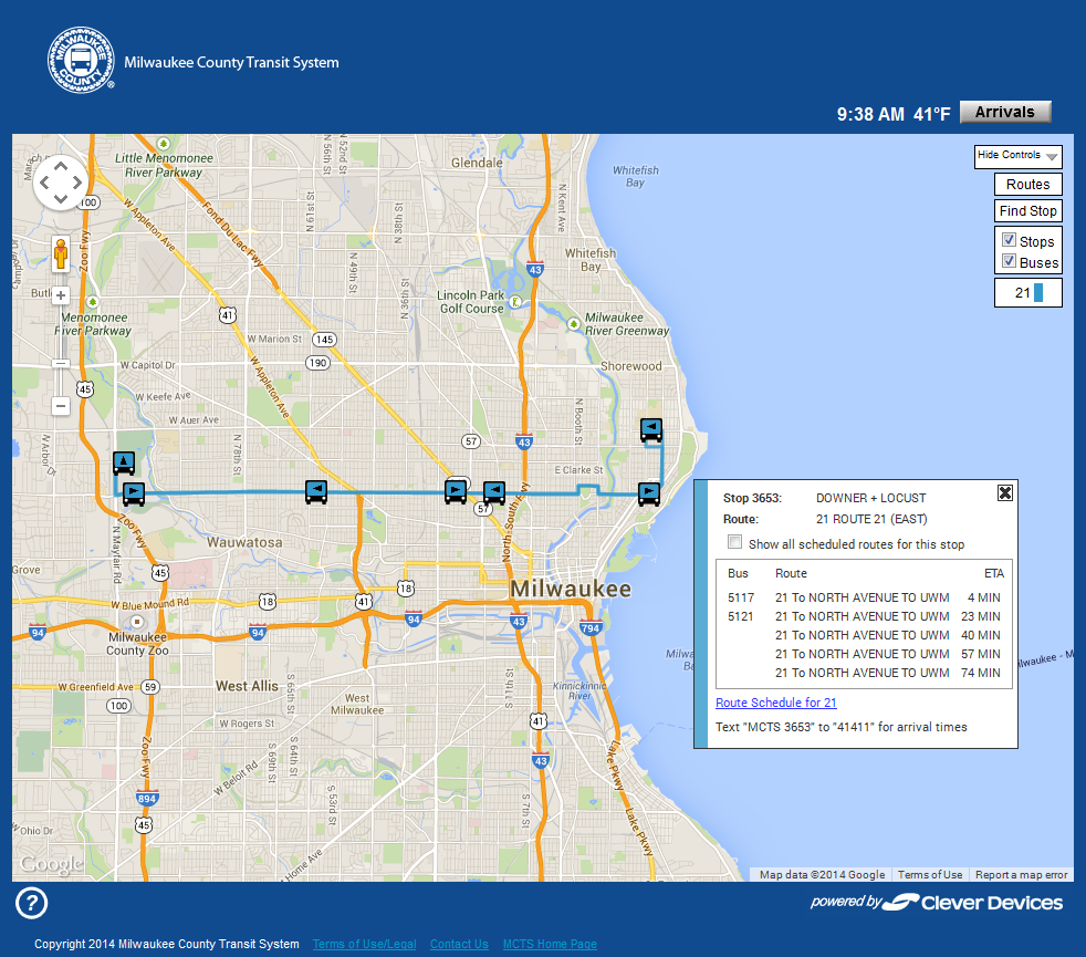 milwaukee county bus transit