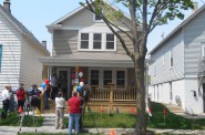 Milwaukee Christian Center’s YouthBuild program holds an open house for the completion of its 12th house. (Photo by Brittany Carloni)