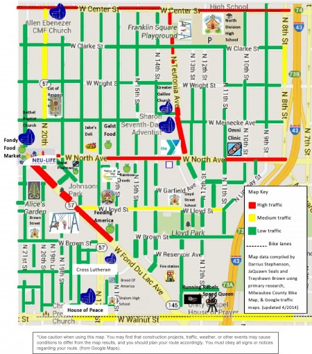 Neighborhood Bike Map.