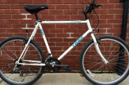 It is telling that although I was a professional photographer when I bought my 1992 Trek 820 Antelope (mine had a rear Blacburn rack and lights on it), I don’t have any photos of it, just pictures of my car! I only bought this bike so I could ride home after a few beers and not worry about hurting anyone.
