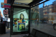 The new ads are located at bus shelters in targeted areas and read “Have a baby too young and it’ll control your life.” (Photo by Maria Corpus)