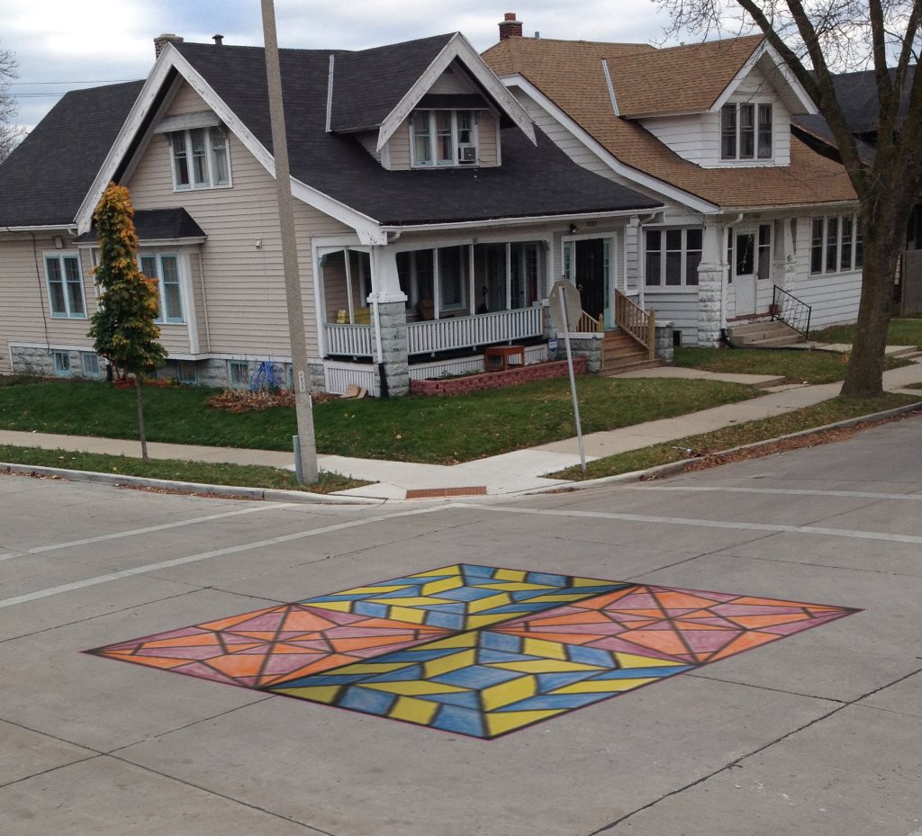 Students create intersection mural for their neighborhood and learn civic engagement