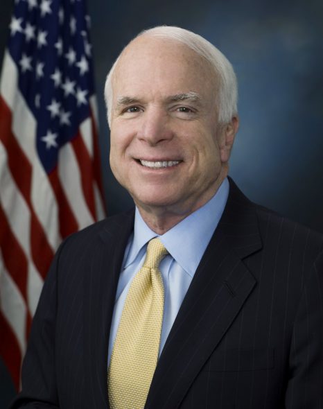 John McCain. Photo is in the Public Domain.