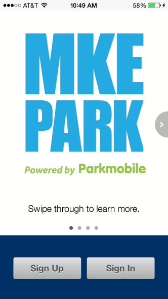 MKE Park app.