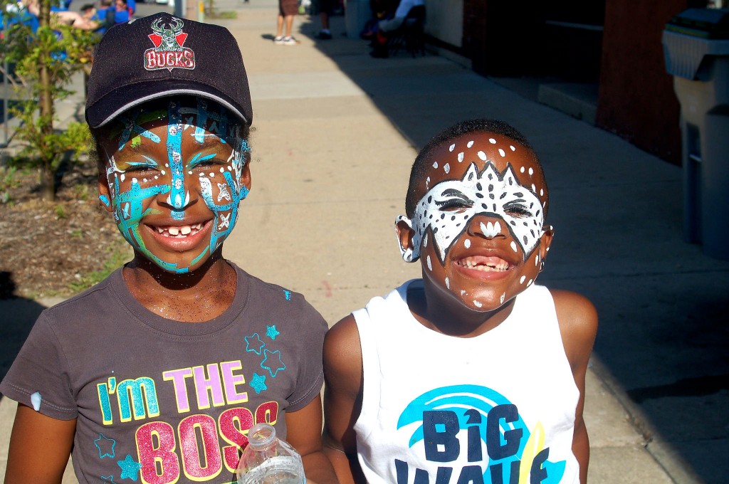 Art that appealed to every age group could be found at the festival, including face paint for children. Photo by Allison Dikanovic.