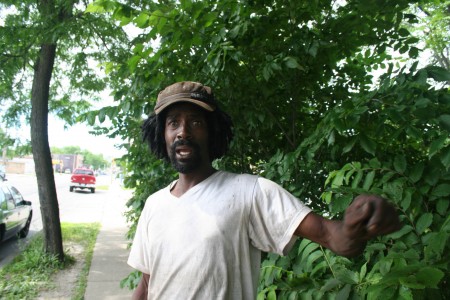 Adewole Burks, who grew up in Garden Homes, has worked at the Hot Spot Supermarket, 2643 W. Atkinson Ave., for about a year. Photo by Jabril Faraj.