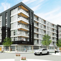 The Prospect Apartments rendering. Rendering by Rinka Chung Architecture.