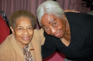 Mary Listenbee (right), 89, has been a senior companion for Lela Malone, 81, for three years. Photo by Edgar Mendez.