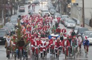 Even in years when it was 40 degrees and raining we have had hundreds of Santas show up to Rampage. Awesome, but disconcerting without insurance for the ride.